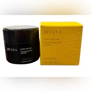 Ghee Balm with Ashwagandha & Saffron - Black and Yellow (062)